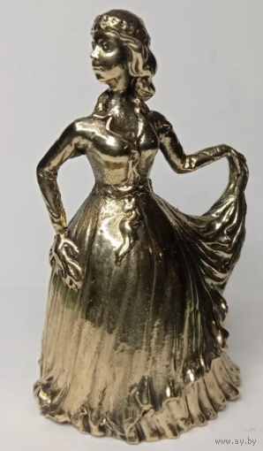 Колокольчик Танцующая Дама Бронза