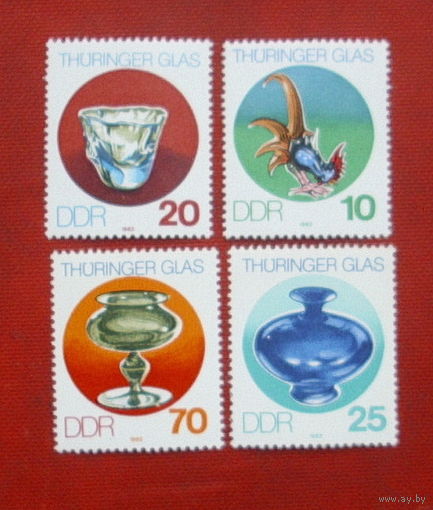 ГДР. Посуда. ( 4 марки ) 1983 года. 7-1.