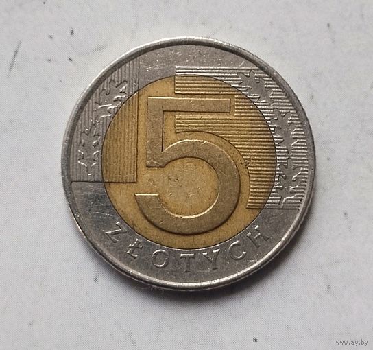 5 злотых 1994 года Польша. Третья Республика.