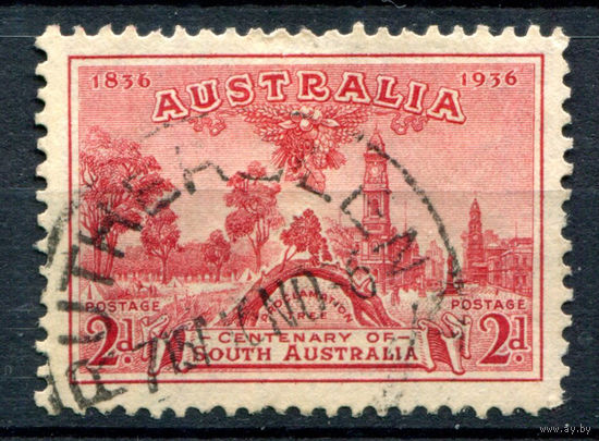 Австралия - 1936г. - 100 лет основания Южной Австралии - 1 марка - гашёная [Mi 134]. #3-WB-87-A-1