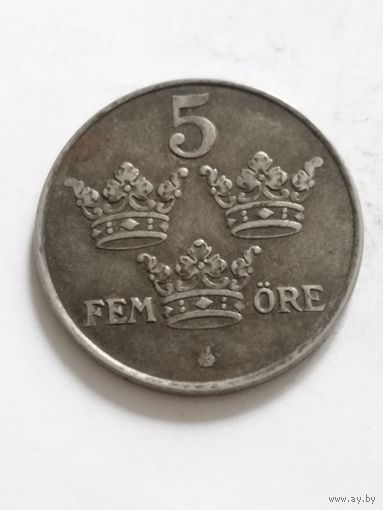 Швеция 5 оре 1950