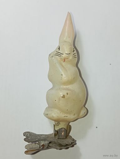 Ёлочная игрушка - Зайка , СССР