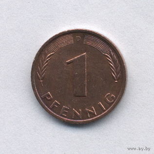 Федеративная Республика Германия, 1 пфенниг 1991 г.