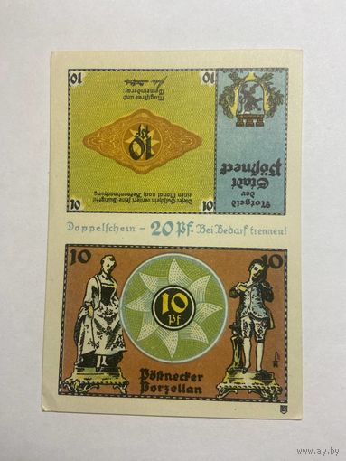 20 пфенингов (нотгельды) г. Германия.-1012