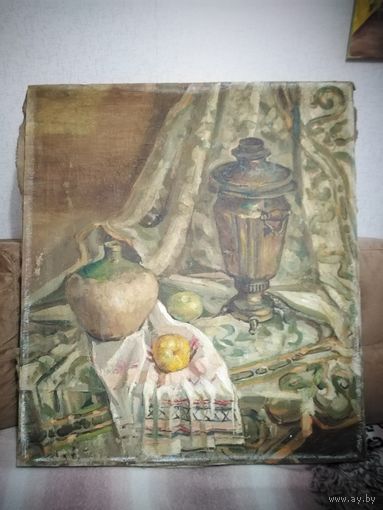 Картина СССР. Натюрморт. Аукцион с рубля.