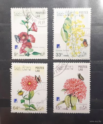 Лаос. 1988 год. Флора. Цветы (253)