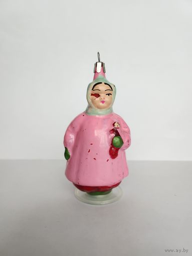 Елочная игрушка Девочка с куклой