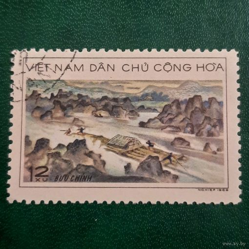 Вьетнам 1968. Живопись. Марка из серии