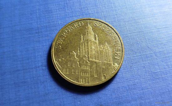 2 злотых 2007. Польша. Древние города. Старгард-Щециньски.