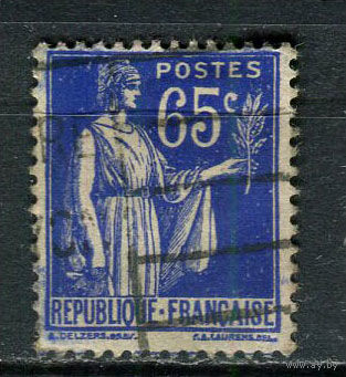 Франция - 1937/1938 - Аллегория Свободы 65C - [Mi.368] - 1 марка. Гашеная.  (Лот 88Fi)-T25P15