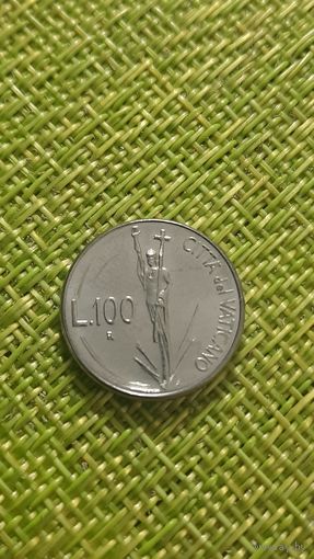 Ватикан 100 лир 1991 г