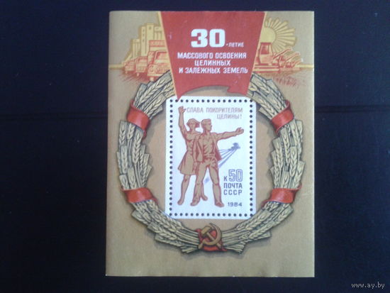 1984 30 лет освоеню целины** Блок