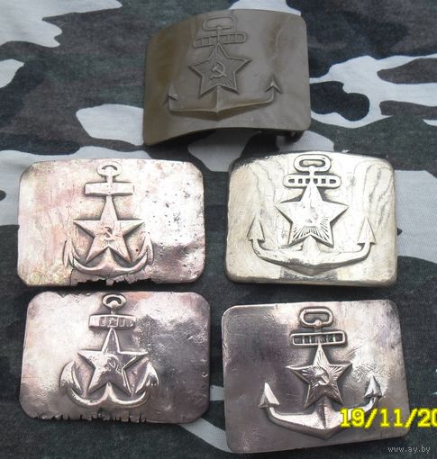 Пряжки ВМФ СССР. Довоенные, военные и помладше. Как есть.