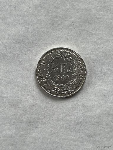 1/2 франка 1909