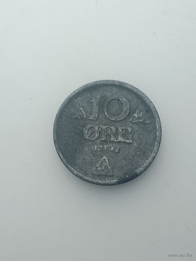 Норвегия 10 эре 1942 года .