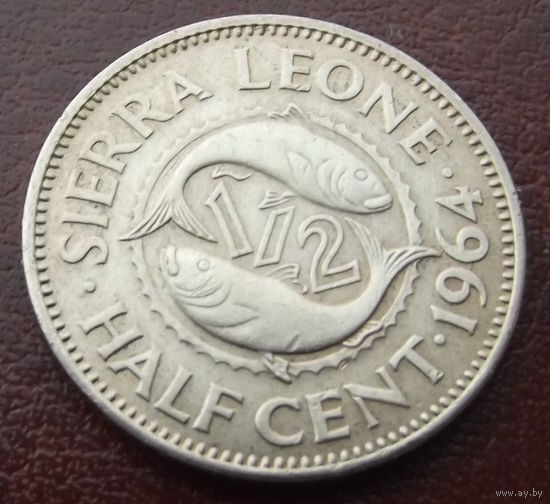 Сьерра-Леоне. 1\2 леоне 1964