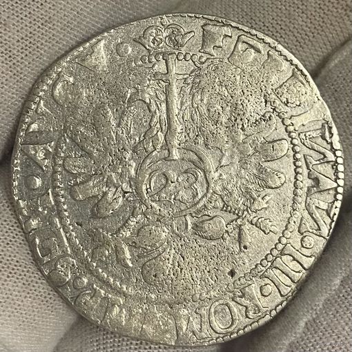 Флорин ( 2/3 талера ), г. Эмден. Фердинанд 3. Ошибка - И вместо N в легенде, редкий!
