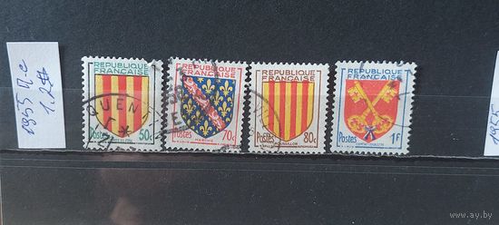 РАСПРОДАЖА ФРАНЦИЯ 1955г. Полная серия. Гаш.