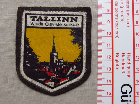 Нашивка Tallinn Таллин СССР Эстония 1970-е