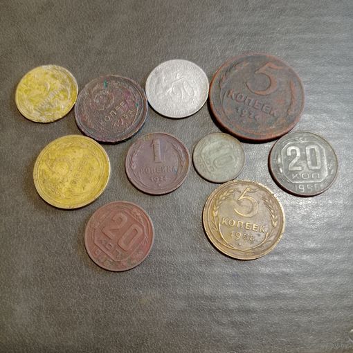 Большой лот монет СССР