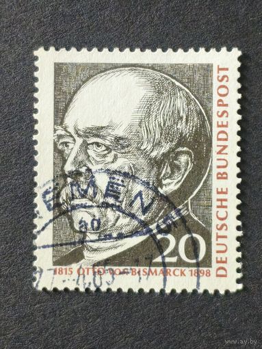 Германия 1965. 150-летие со дня рождения Отто фон Бисмарка. Полная серия