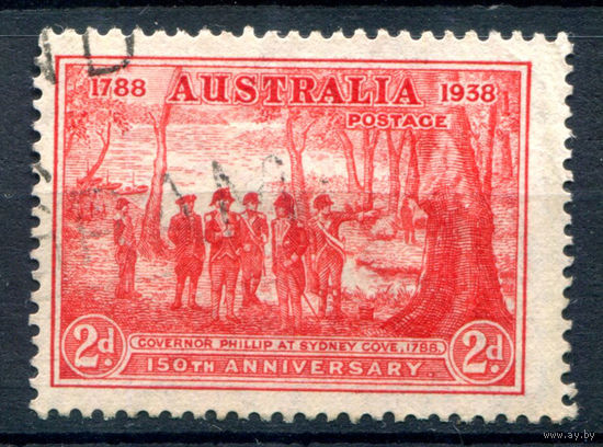 Австралия - 1937г. - 150 лет основания Нового Южного Уэльса - 1 марка - гашёная [Mi 153]. #3-WB-87-A-1