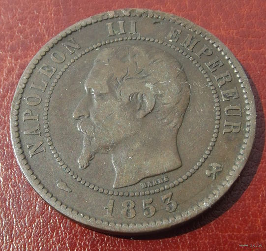 Франция. 10 сантимов 1953