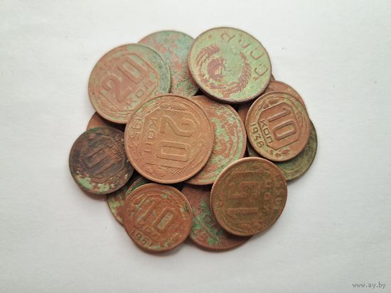Монеты СССР (щитовики, рамочники) 20 шт.