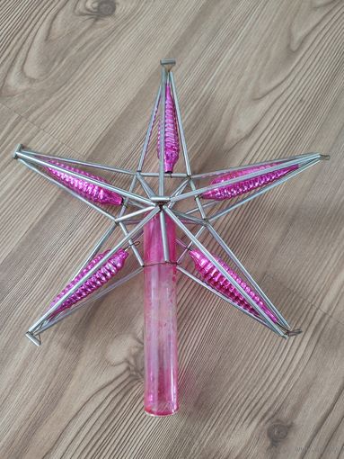 Ёлочная игрушка звезда стеклярус