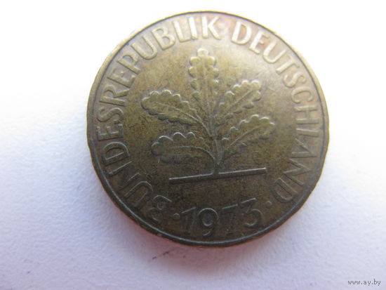 ФРГ 10 пфенниг 1973 D.