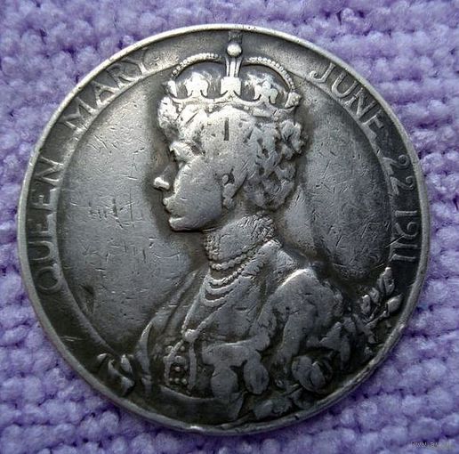 Великобритания. Медаль в честь коронации. Король Георг V. 22 июня 1911 года.