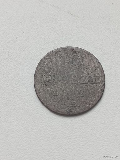 Польша 10 грош 1812 год