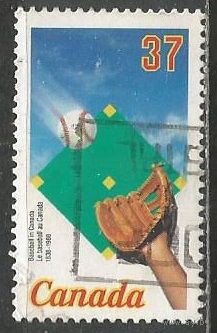 Канада. 150 лет бейсболу. 1988г. Mi#1101.