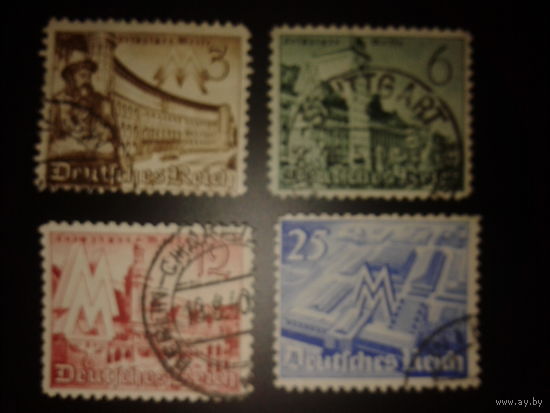 Германия. Рейх. 1940г. Лейпцигская ярмарка  полная серия