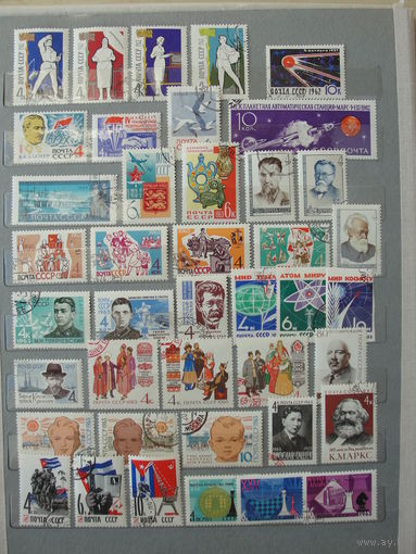 Продажа коллекции с 1 рубля! Гашеные почтовые марки СССР