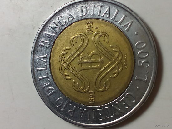 500 лир Италия 1993 год