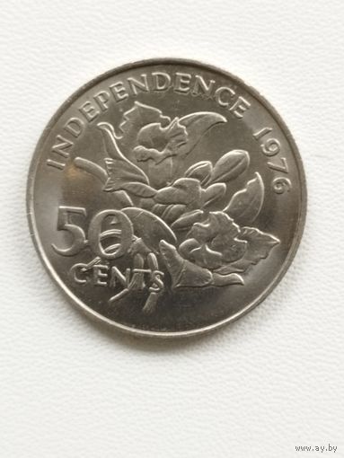 Сейшельские острова 50 центов 1976 г. Декларация Независимости.