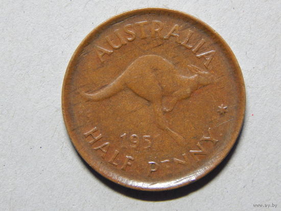Австралия 1/2 пенни 1951г.