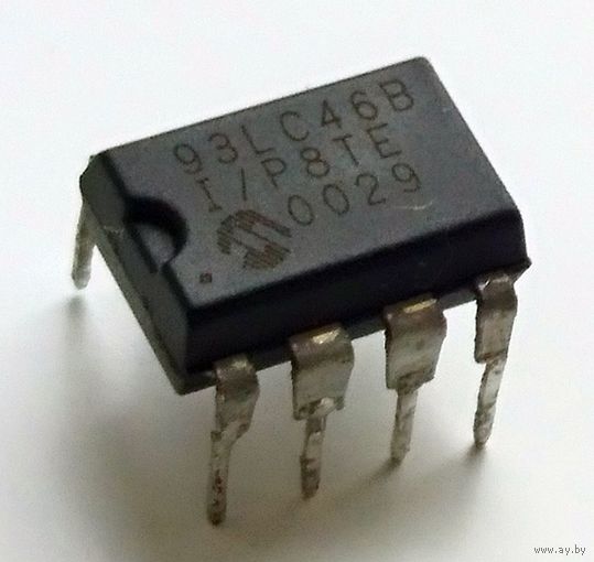 EEPROM 1 Kbit 93LC46B 1 Кбит 64 x 16 бит Serial Microwire 3 МГц DIP-8