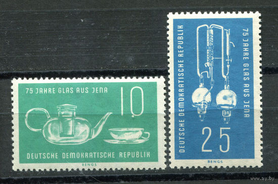 ГДР - 1959г. - 75 лет йенским стекольным заводам - полная серия, MNH [Mi 713-714] - 2 марки