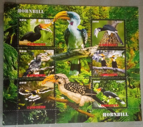 СЕРИЯ Блоков птицы  фауна MNH