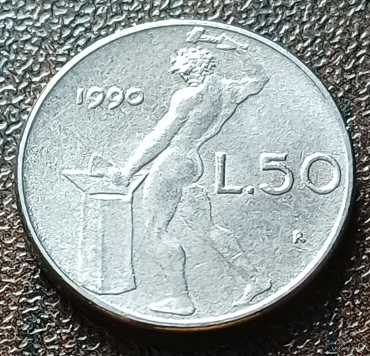 Италия 50 лир, 1990    ( 1-2-5 )