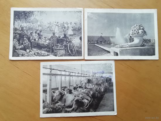Почтовая карточка всесоюзная сельскохозяйственная выставка. 1939г