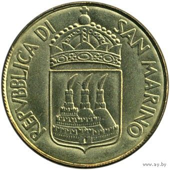 Сан-Марино 20 лир, 1973 UNC