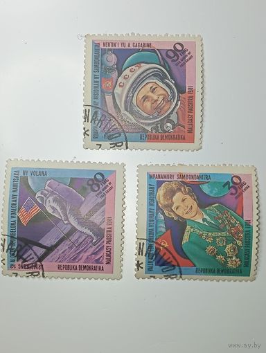 Распродажа коллекции с рубля ! Марки Мадагаскар   .