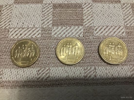 1 доллар Австралия 2009 г. 100 лет выплаты пенсий в странах Содружества