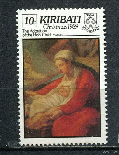 Кирибати - 1989 - Рождество 10С - [Mi.536] - 1 марка. MNH.  (LOT Fe45)-T10P42