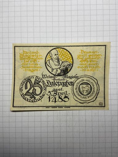 Нотгельд 25 пфеннигов Германия -3012