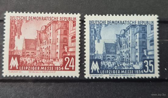 Германия, ГДР 1954 г. Mi.433-434 MNH** полная серия