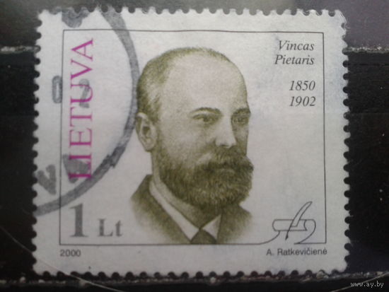 Литва 2000 Писатель Михель-0,8 евро гаш